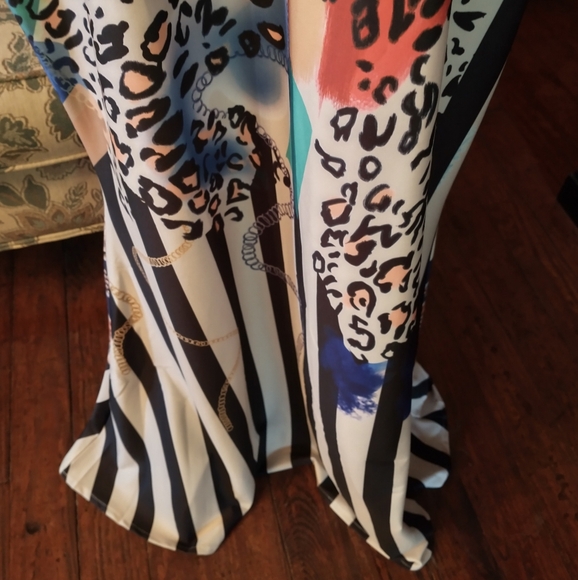 Shein Curve Striped/Animal Print Maxi Dress - Picture 4 of 11